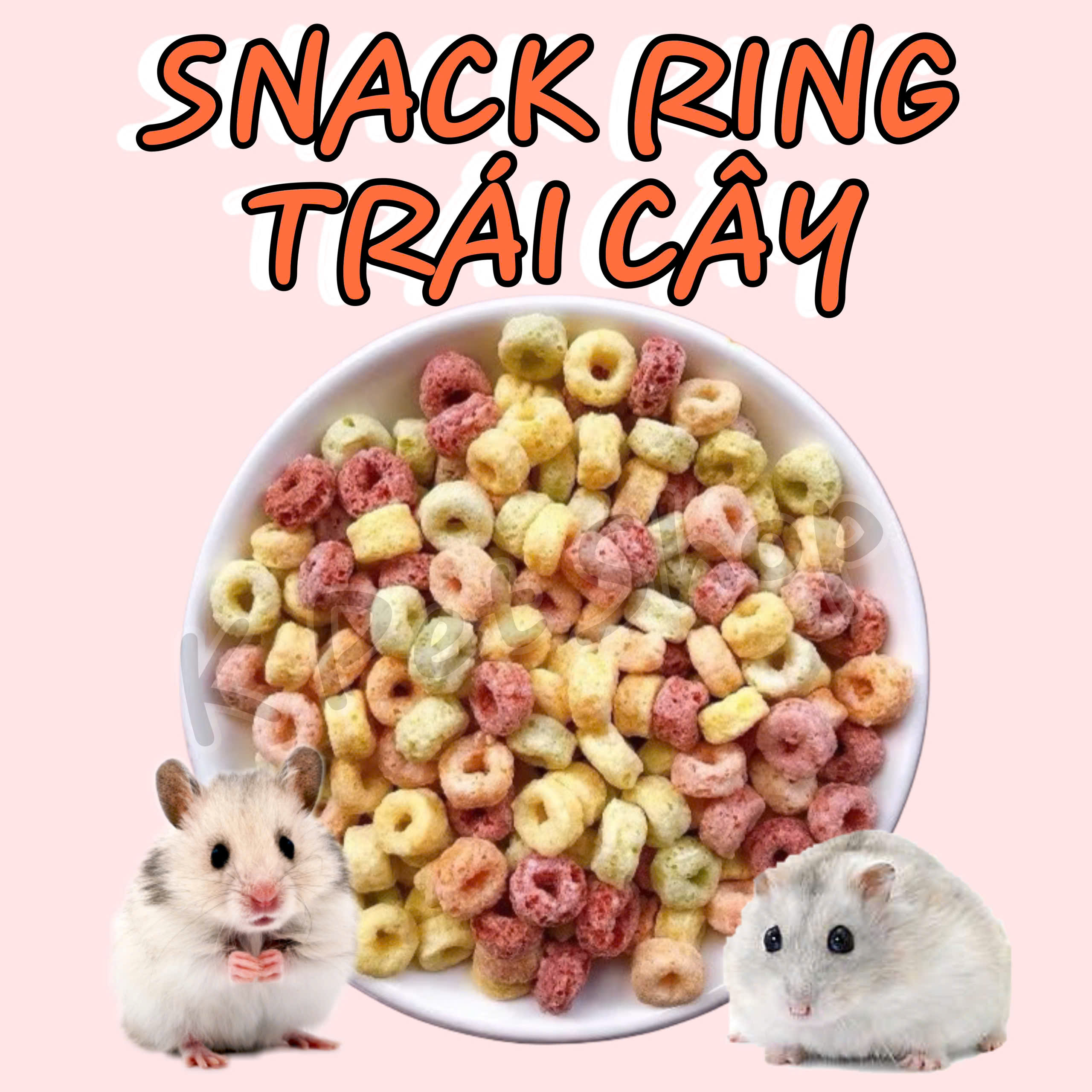 Snack Ring Hamter  🐶 Thức Ăn Vặt Hamter Đồ Ăn Dinh Dưỡng Cho Hamter
