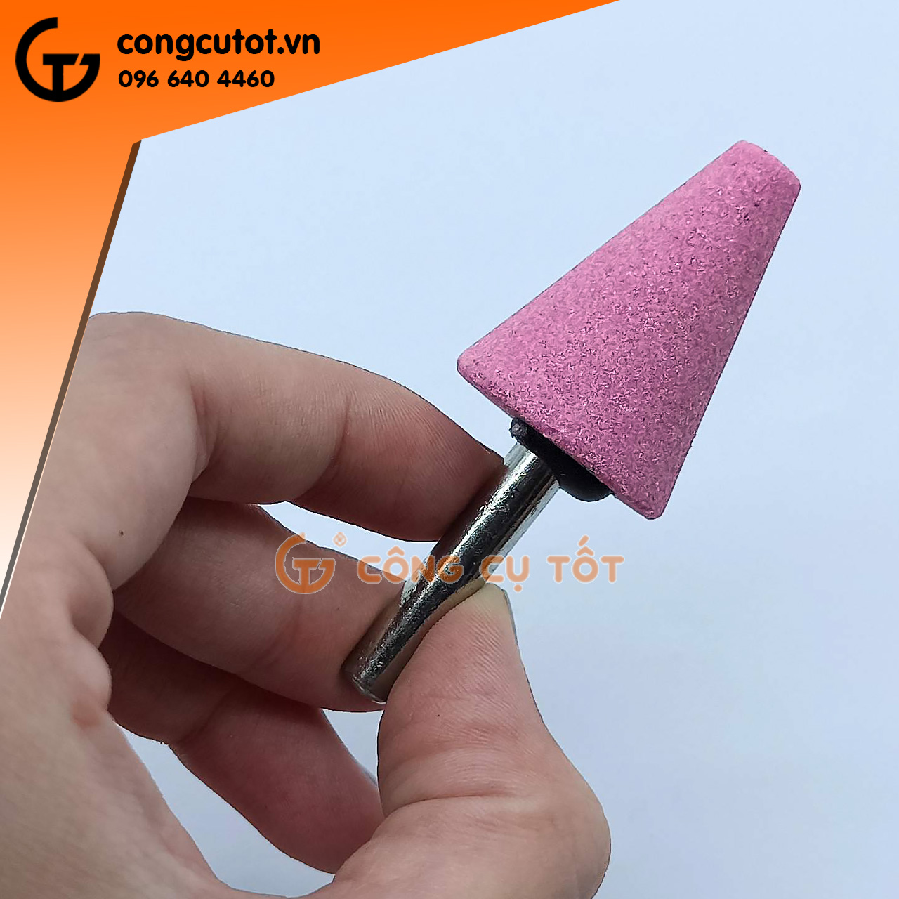 Mũi đá mài lốp hình nón cụt Φ25mm cốt 6 ly