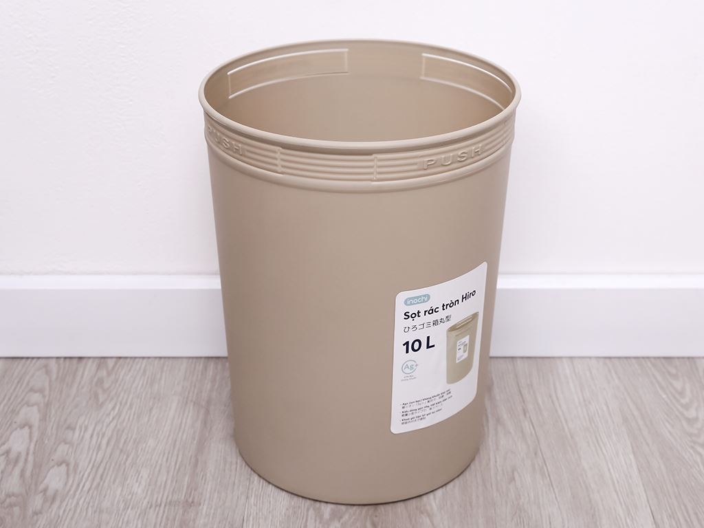 Sọt rác Hiro 10L - màu xanh nhạt