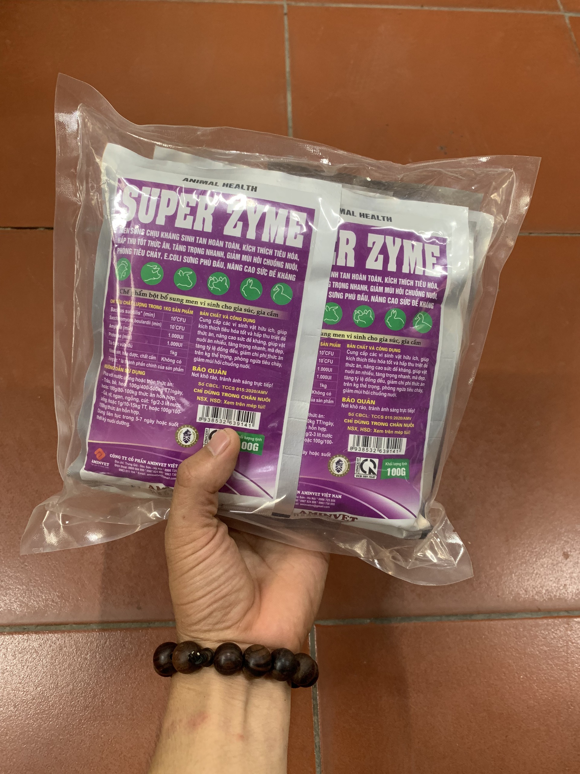 Men tiêu hóa cho chó, mèo, lợn, gà, vịt, trâu bò Super zyme