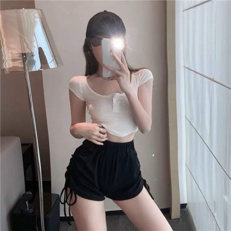 QUẦN SÓC DÂY RÚT 2 BÊN CÁ TÍNH