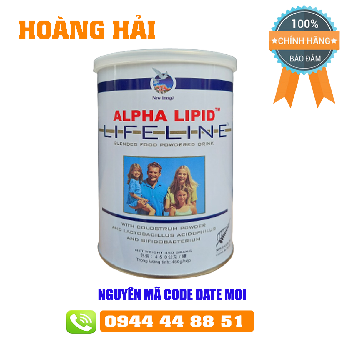 Sữa Non Alpha Lipid Lifeline 450g Tăng Cường Sức Khỏe Toàn Diện