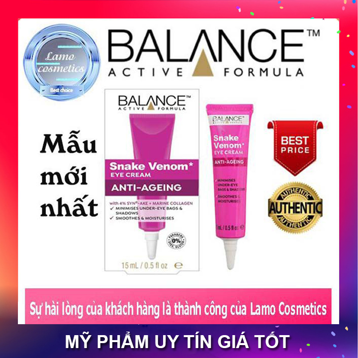 Kem Mắt BALANCE ACTIVE FORMULA SNAKE VENOM EYE CREAM