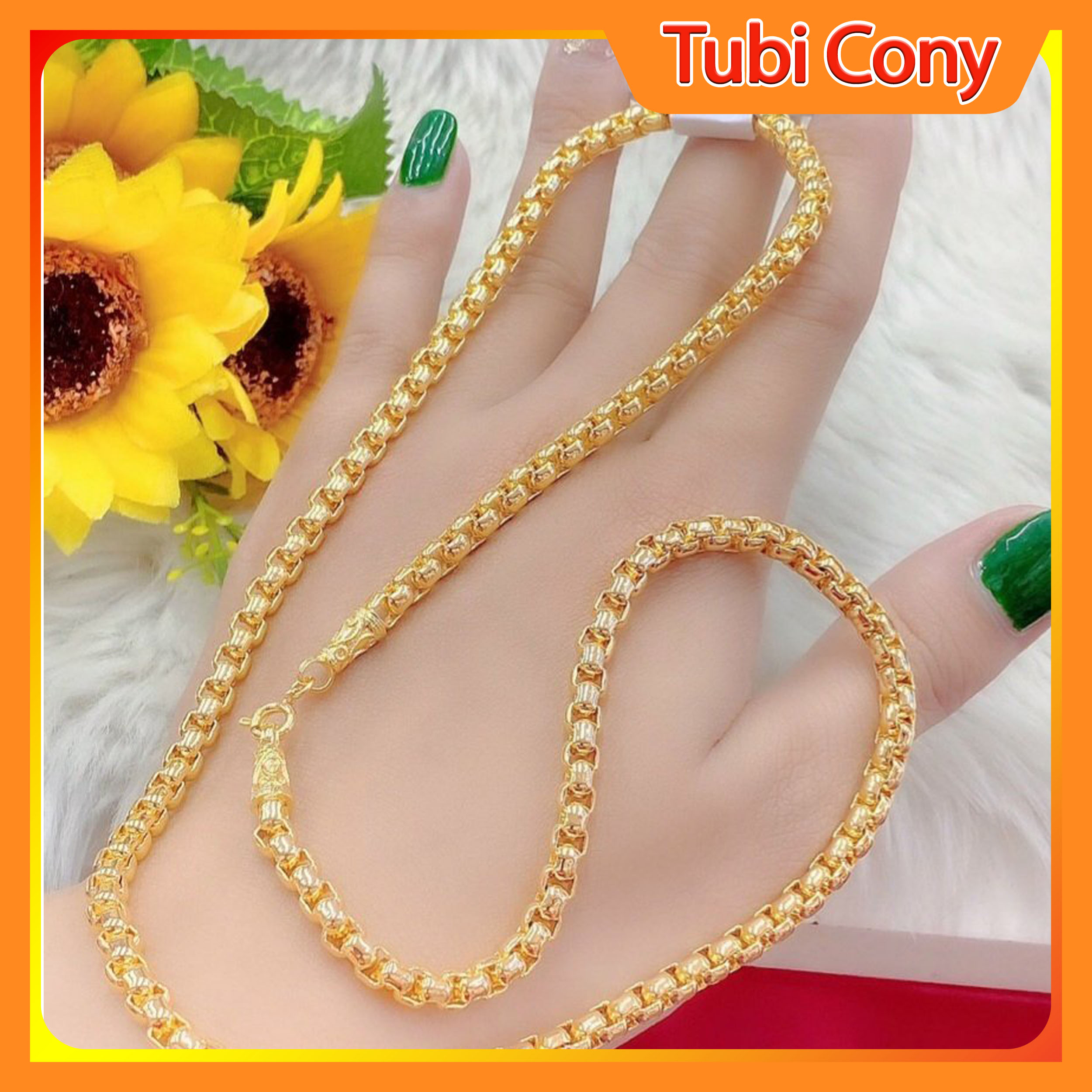 Dây chuyền nam mạ vàng 18K mẫu xích cực ngầu 03-011221 - Mang đi chơi, đi tiệc rất đẹp - Tặng kèm hộp đẹp - Bao đổi trả trong vòng 07 ngày