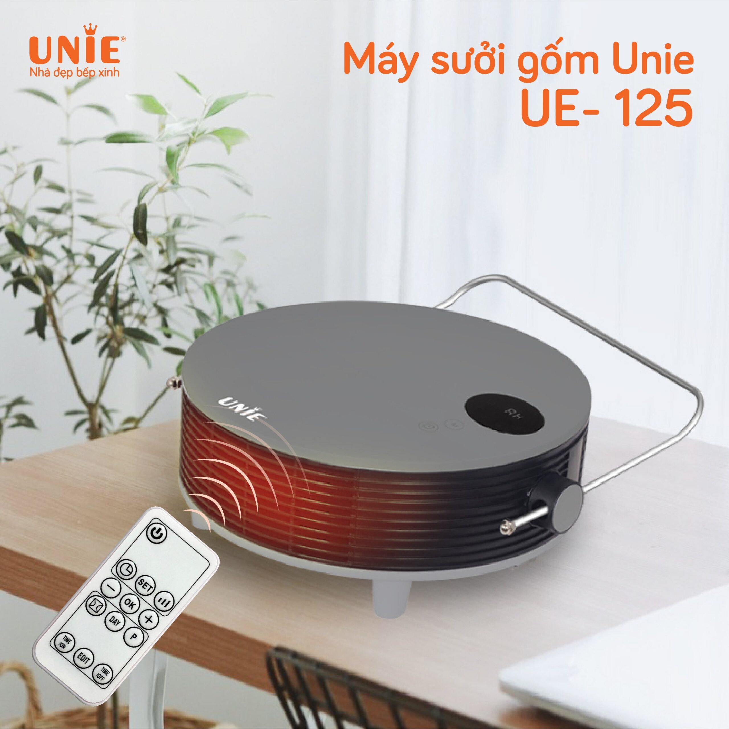 Máy sưởi gốm UNIE UE-125 công suất 2000W