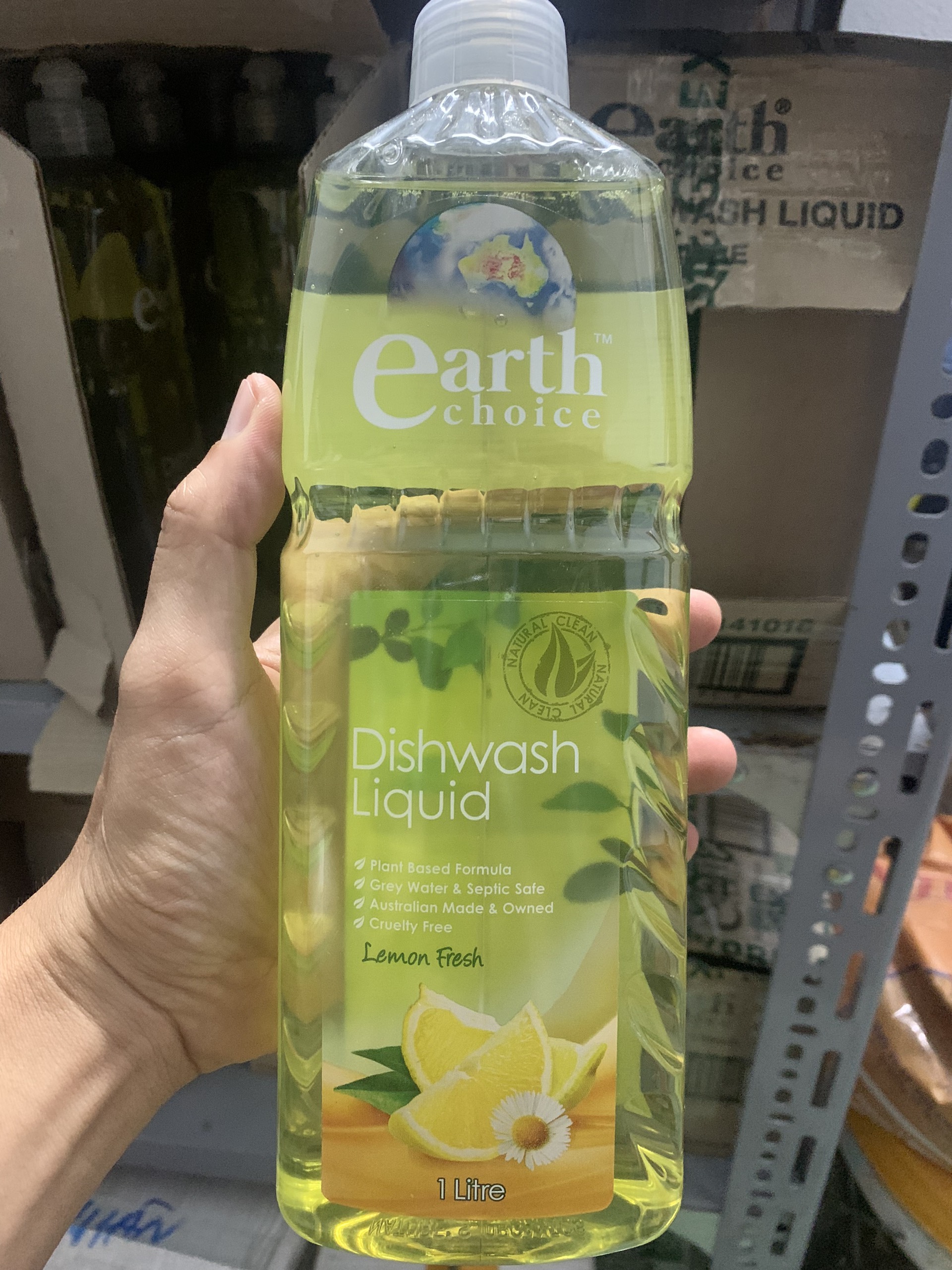Nước rửa chén bát đậm đặc hữu cơ Earth Choice - 1 Lít - NK Úc