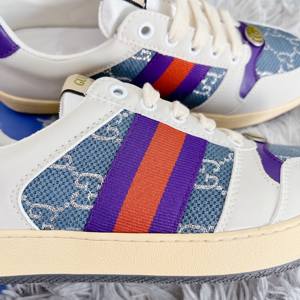(FREESHIP+ QUÀ TẶNG)Giày Sneaker  GUCCI ST TÍM BẢN XỊN   [FREESHIP+ẢNH THẬT]  [Full Box] D&P HÀNG SIÊU CẤP