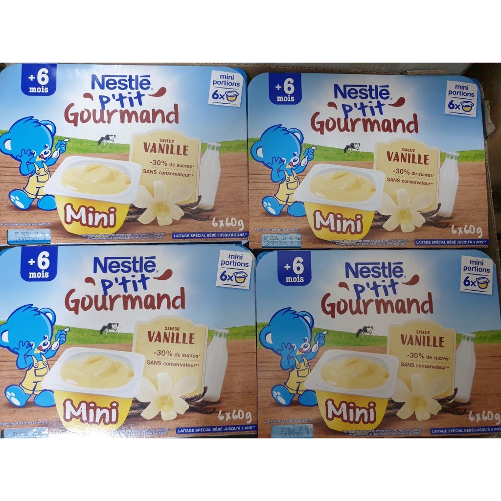Váng sữa Nestle hàng Pháp 6x60gr