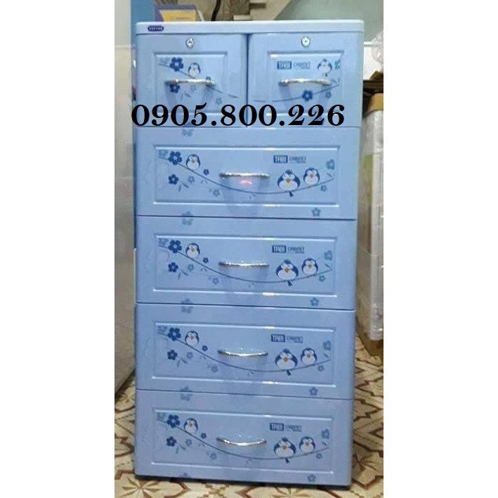 Tủ Nhựa Duy Tân 5 Tầng 6 Ngăn