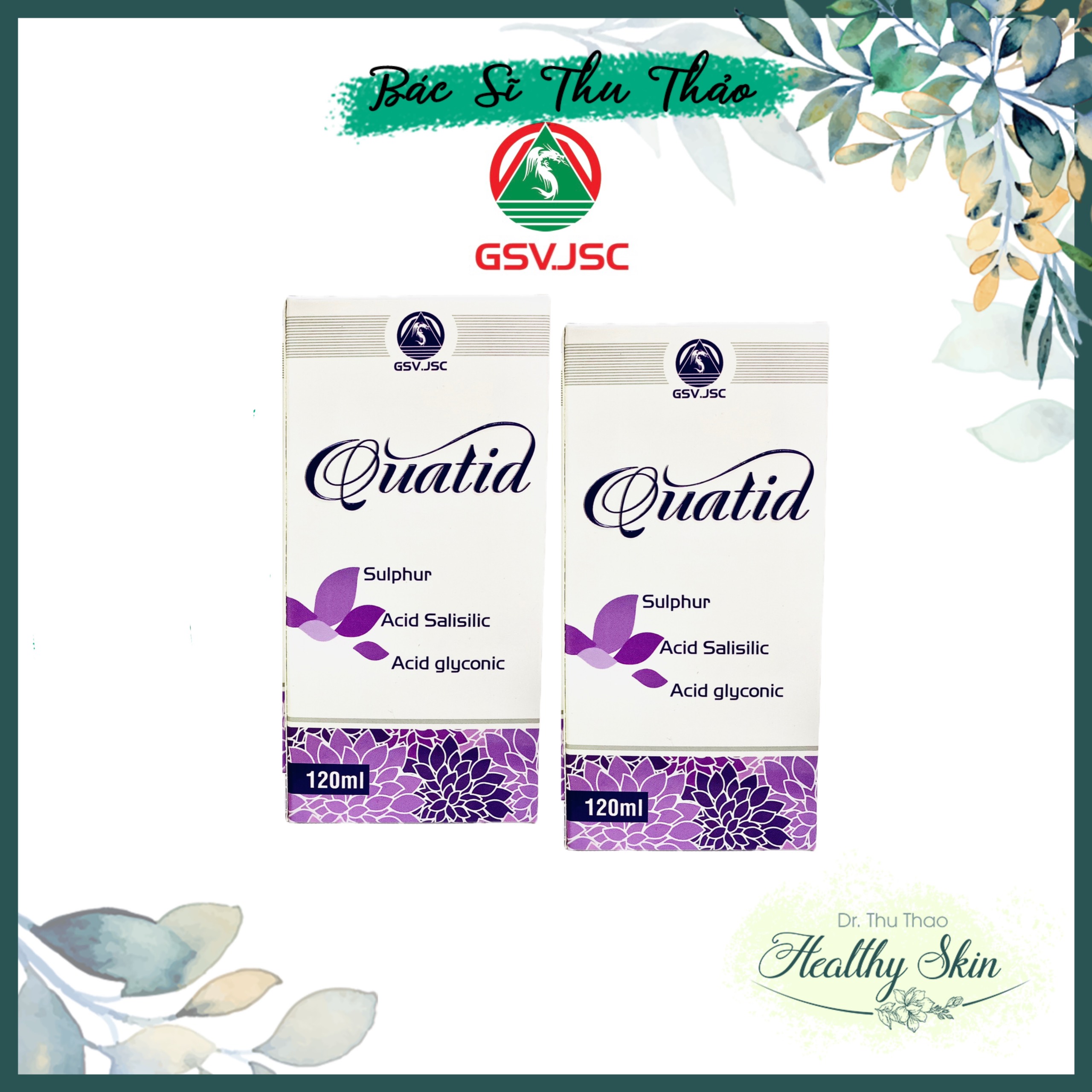 [HCM][120mL] Sữa rửa mặt QUATID dành cho da dầu mụn