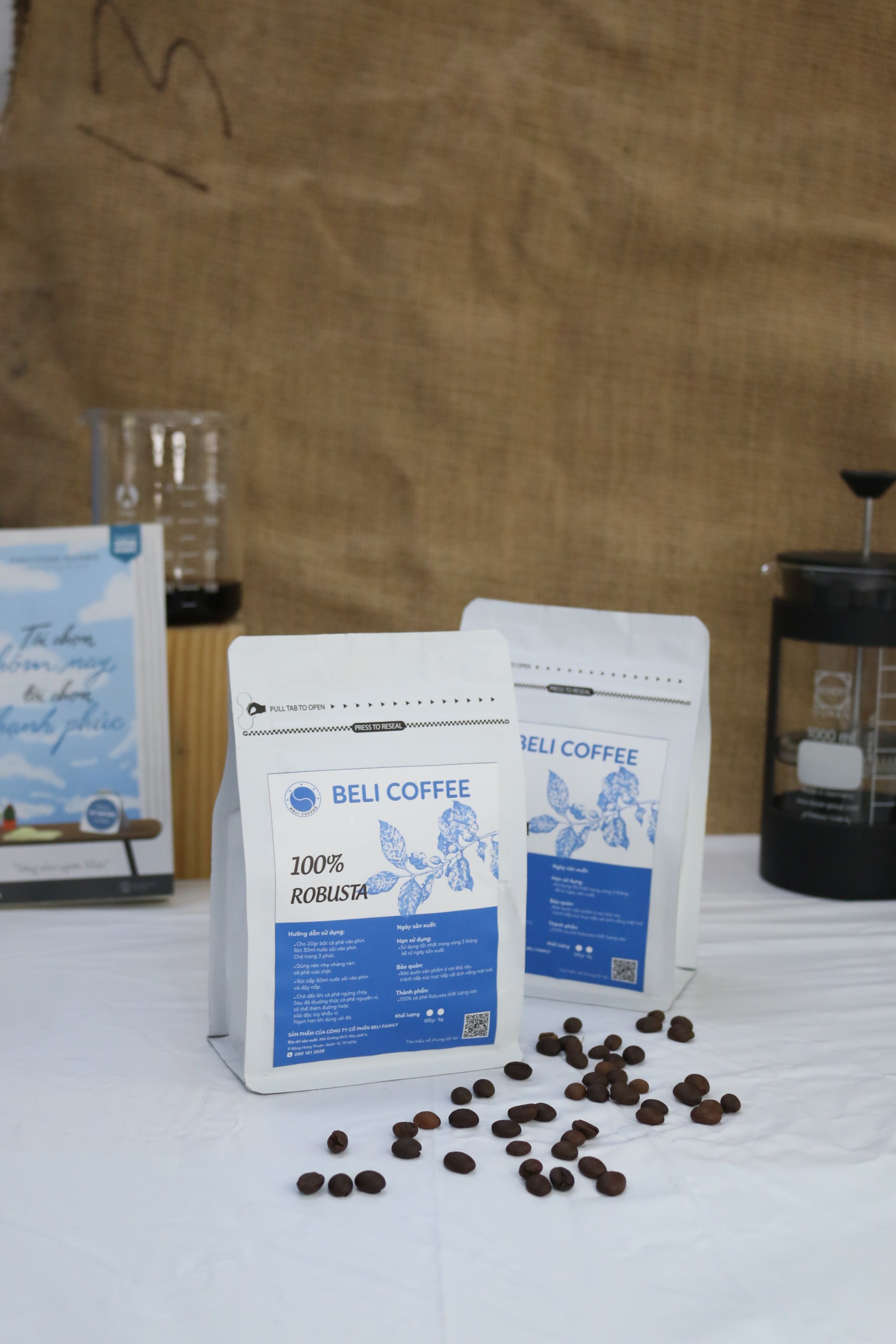 [HCM]Cà Phê Pha Phin Beli Coffee 100% Robusta gói 250gr