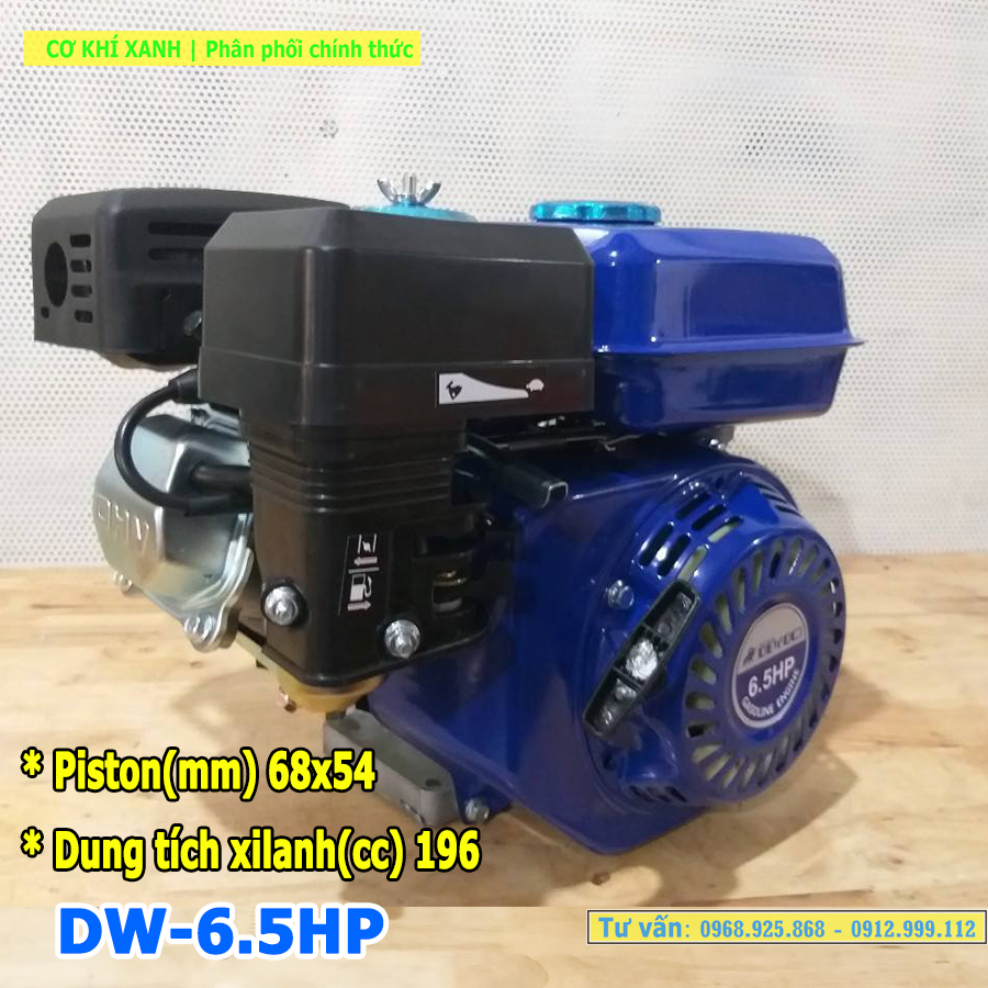 Máy nổ chạy xăng - Động cơ 6.5HP Dewoo Model DW-6.5Hp