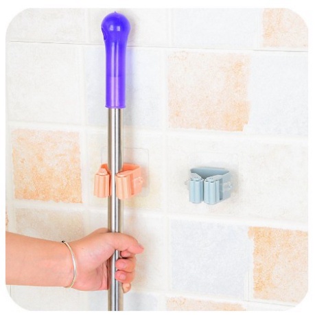 [ ComBo ] 5 Móc Dán Tường Kẹp Giữ Chổi. ĐTVM