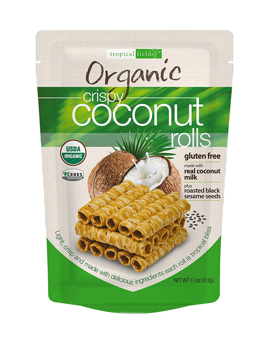 Tropical Fields Organic Crispy Coconut Rolls 11 oz