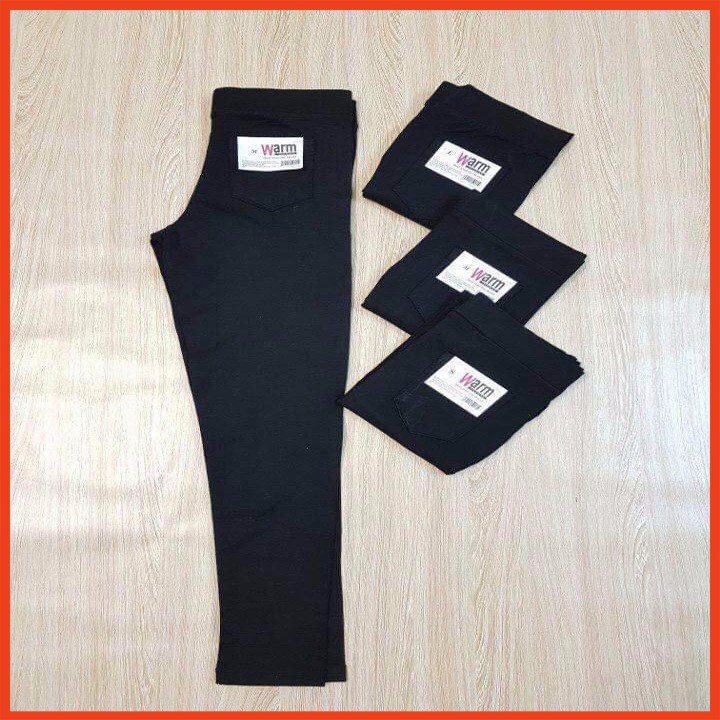 quần legging warm màu đen mềm mại