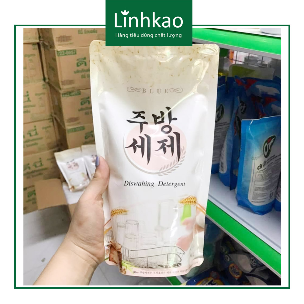 Nước rửa chén tinh chất gạo Blue  Hàn Quốc 800ml