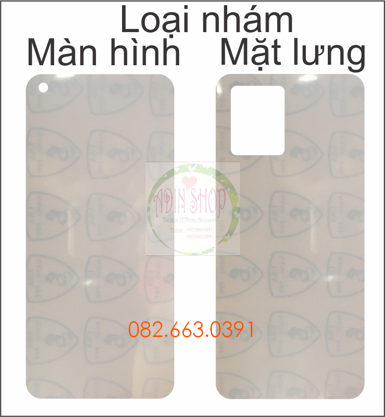 Dán PPF Realme 8 pro loại bóng nhám dành cho màn hình mặt lưng mặt lưng full viền