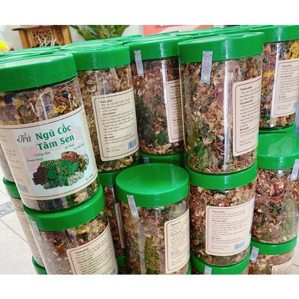 Trà ngũ cốc tâm sen 9 thành phần