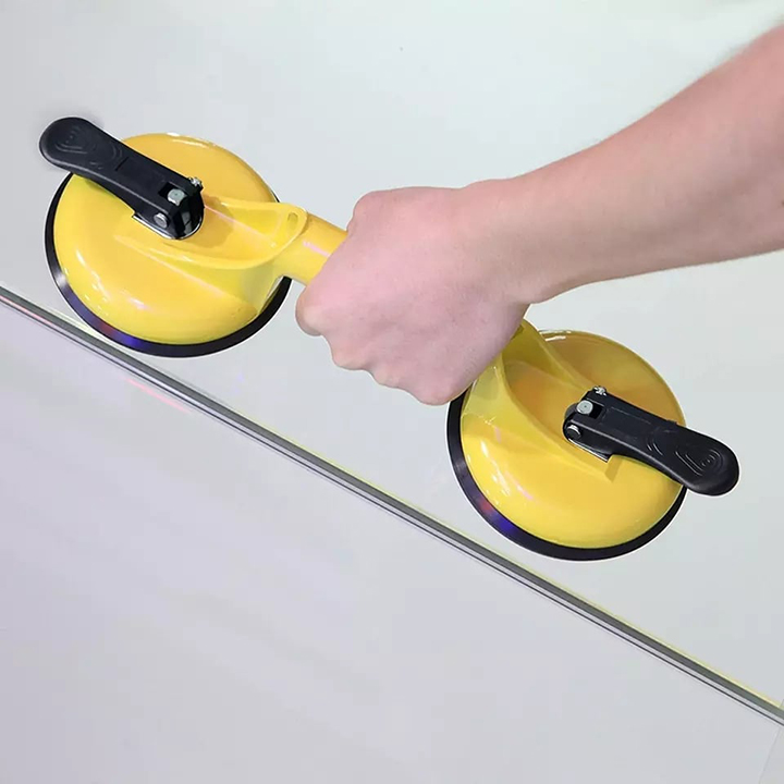 Hít kính 2 chạc bằng thép