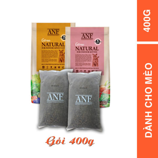 Hạt khô hữu cơ cho mèo trưởng thành ANF CAT 6 FREE túi 200g/400g