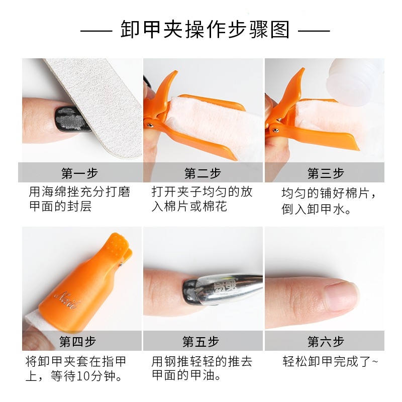 Set 5 cái kẹp ủ móng tháo gel - BYH103
