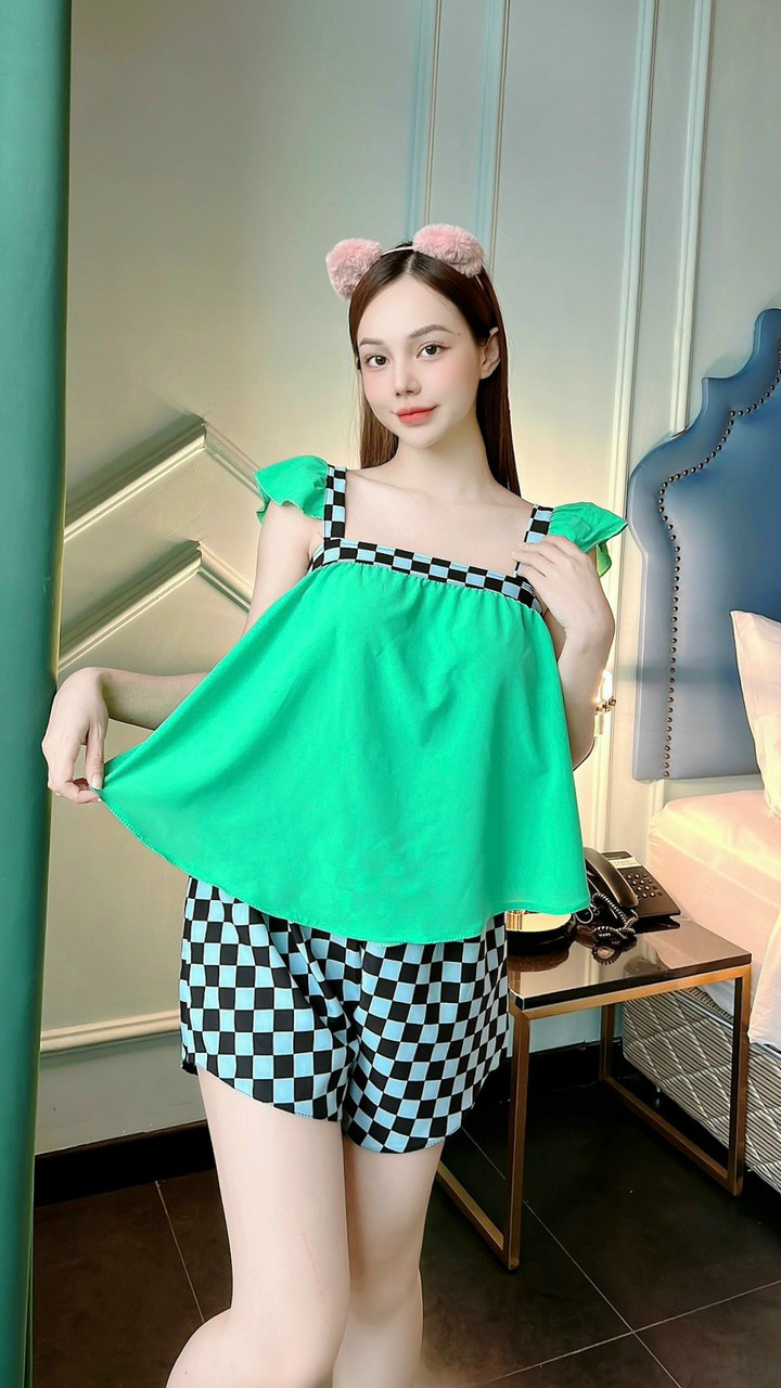 [hottrend 2022]Set đồ bộ mặc nhà tay cánh tiên vải Lụa hàn freesize 58kg