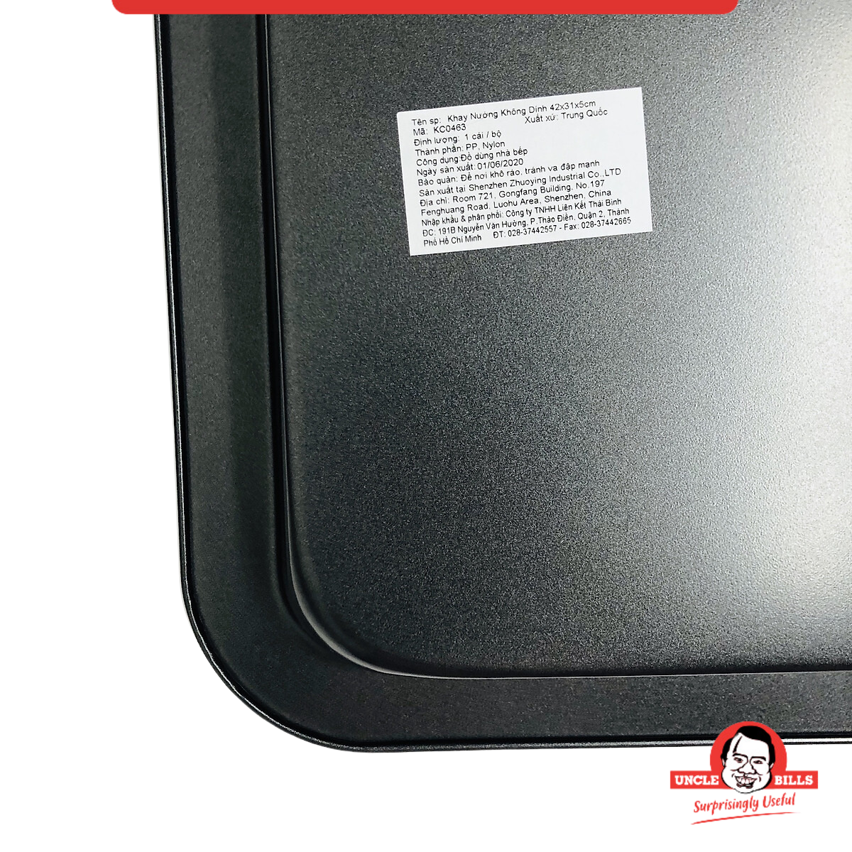 Non-stick baking tray 42x31x5cm uncle bills KC0463