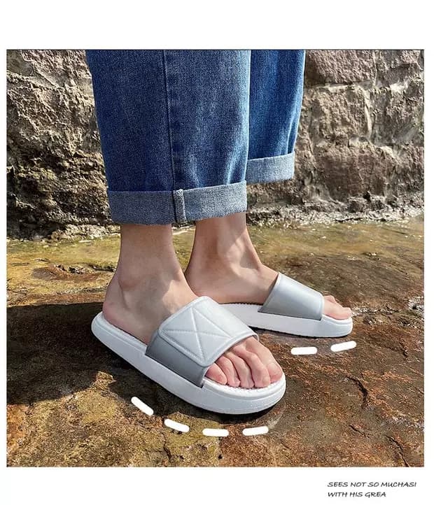 [LOẠI 1 - ĐẾ DÀY] Dép quai ngang đôi nam nữ Unisex  YzSS6 đế bằng đi mưa rửa nước hot trend 2020 mẫu mới giá rẻ cao su hè đi biển đi chơi đi đôi đi học cá tính năng động bền cao 2.5cm xinh - YUMISHOES