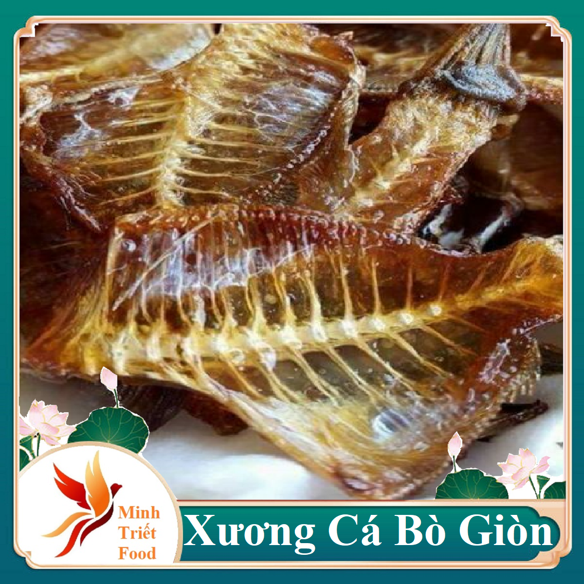 Khô xương cá bò -xương cá bò giòn rụm 1kg được rất nhiều- đặc sản minh triết
