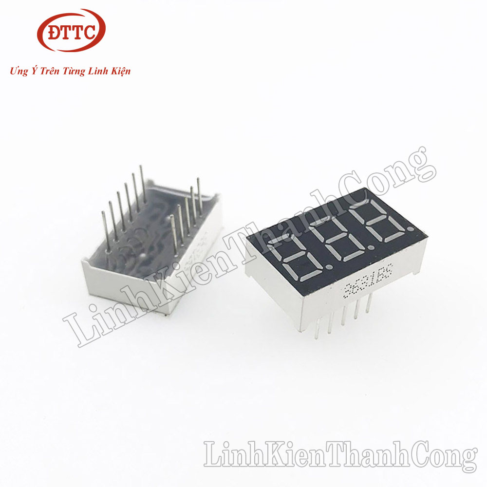 LED 7 Thanh 0.36inch 1 Số, 2 Số, 3 Số, 4 Số Màu Đỏ (Anot Chung, Katot Chung)