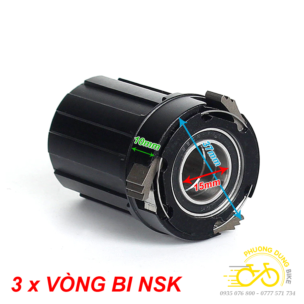 Cối líp thả xe đạp ổ bi bạc đạn thay thế cho các cối líp cosmic, costtu