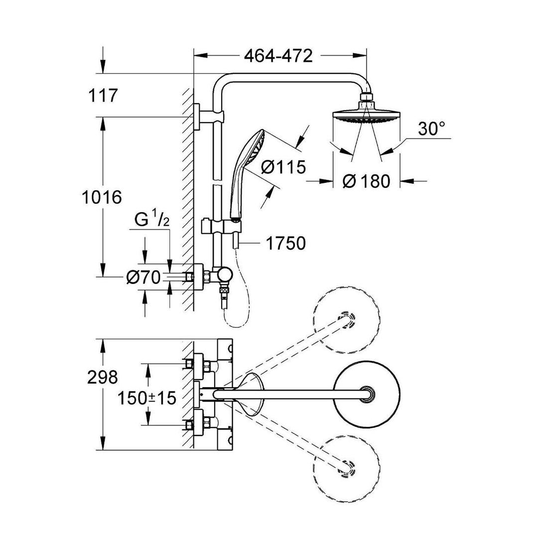 Sen cây nhiệt độ Grohe 27296001