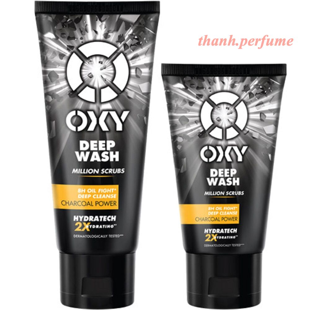 Sữa Rửa Mặt Nam 50G Oxy Sạch Nhờn Có Hạt Massage