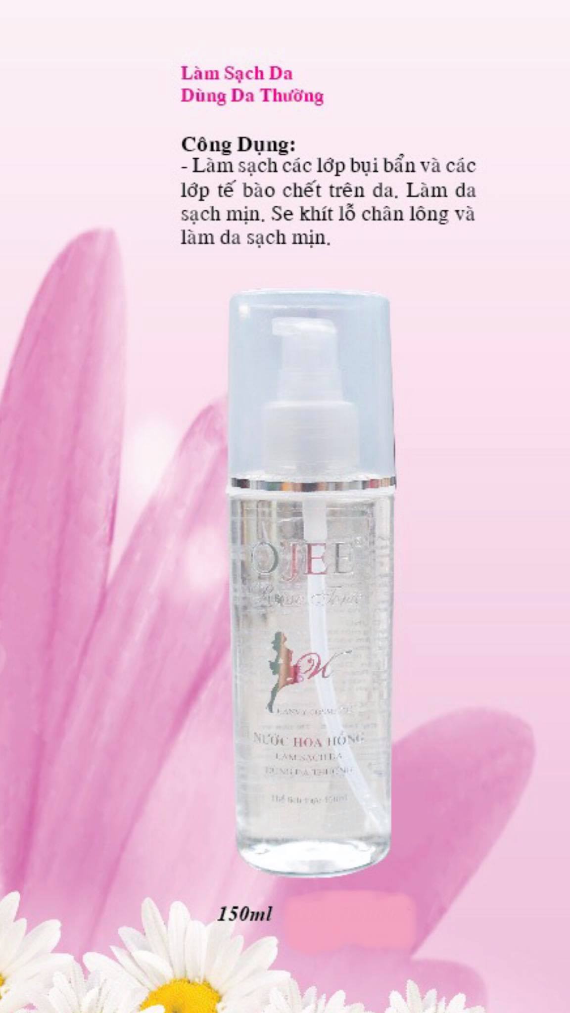 Nước hoa hồng Ojee - Dùng cho da thường 150ml