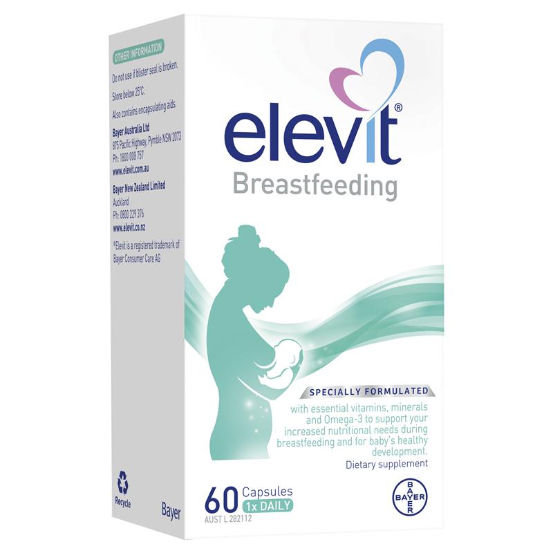 Elevit Bú - Elevit Sau Sinh - Elevit Breastfeeding 60 viên-Úc
