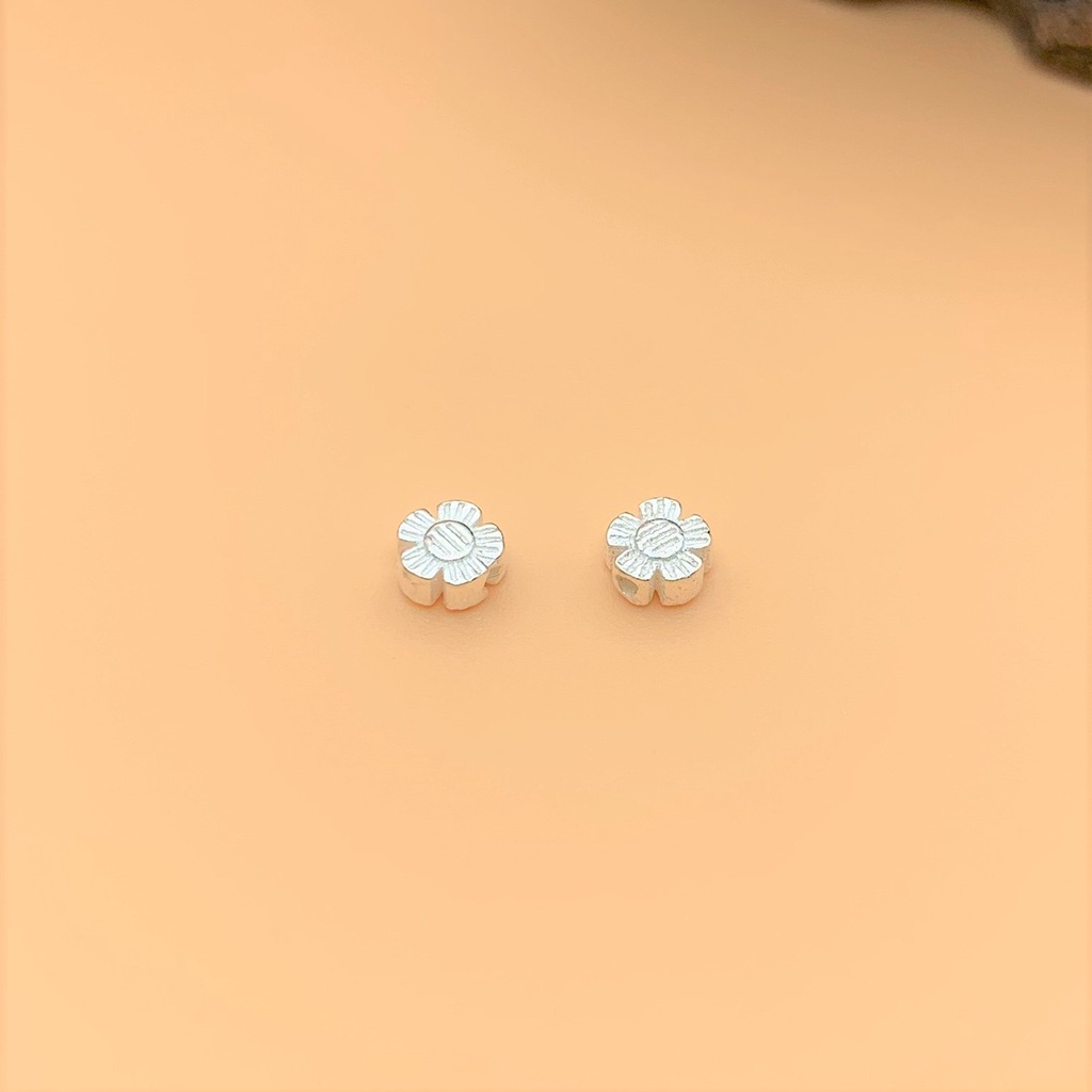Charm nối hoa 5 cánh bạc trắng 925 - charm bạc 925 - mã cb051