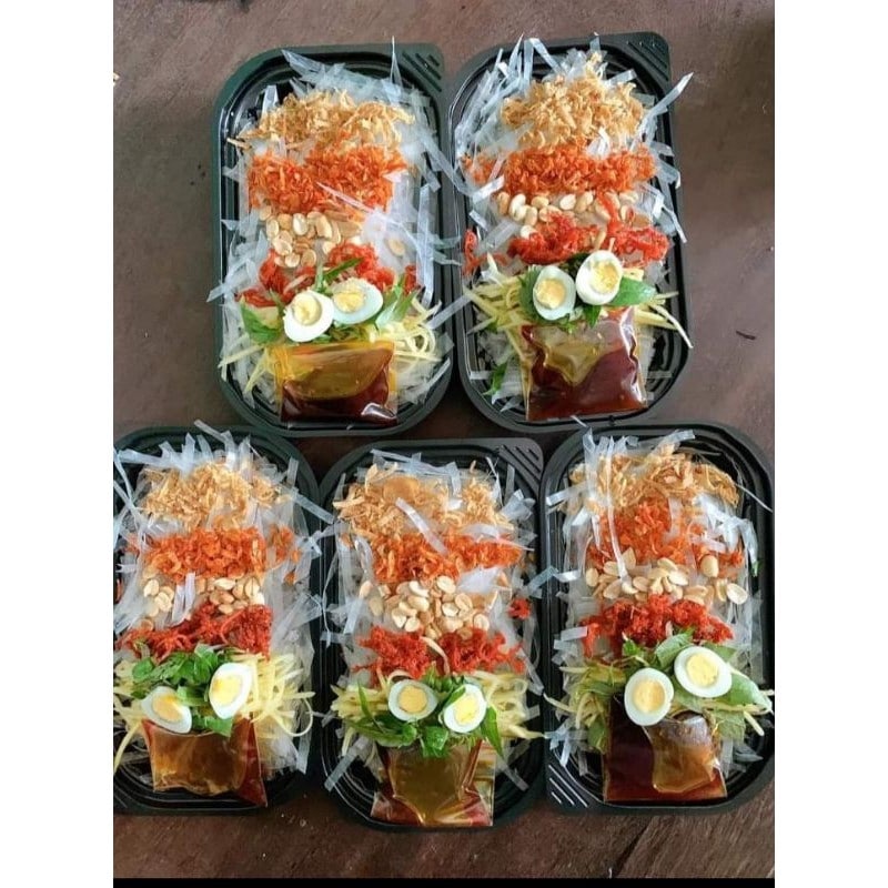 1 bịch bánh tráng trộn sa tế thập cẩm