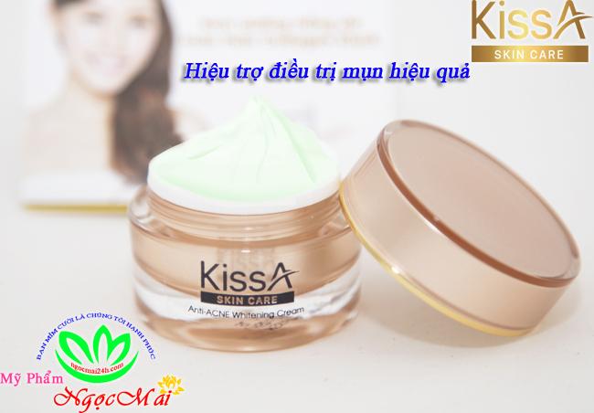 [HCM]Kem hỗ trợ ngăn nừa mụn KissA ( Tặng gel hút mụn than tre hoạt tính)