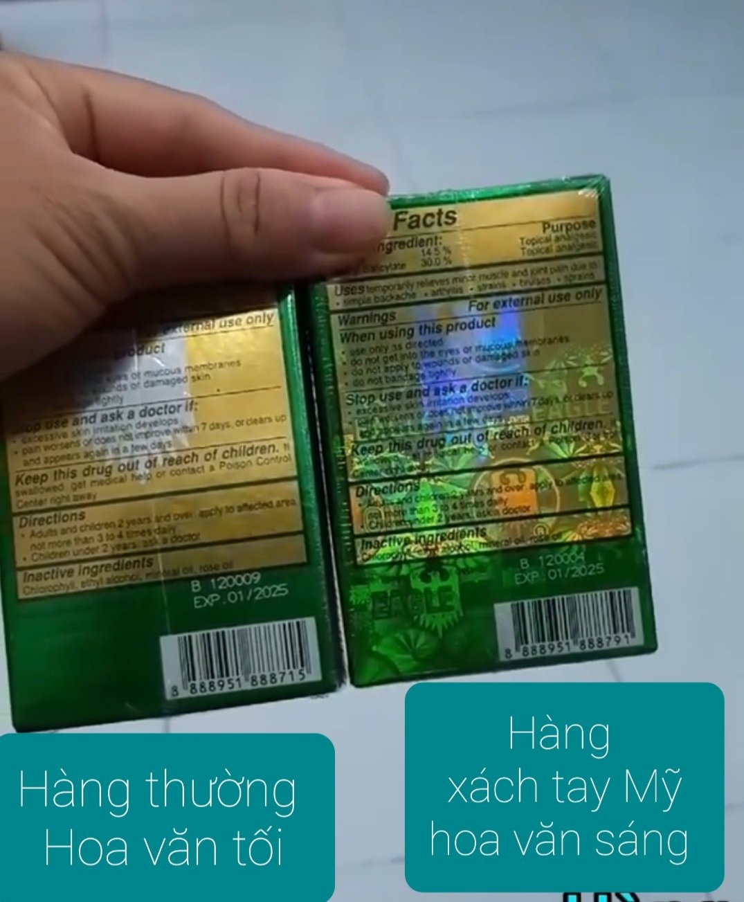 1 dầu gió xanh nội địa Mỹ (cam kết xách tay từ Mỹ ) 24ml