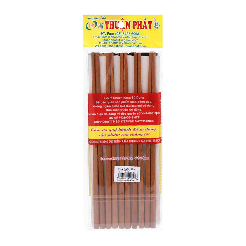 [HCM][Lốc 10 đôi] Đũa gỗ Cẩm Liên cao cấp Thuận Phát - (Hàng bán siêu thị)