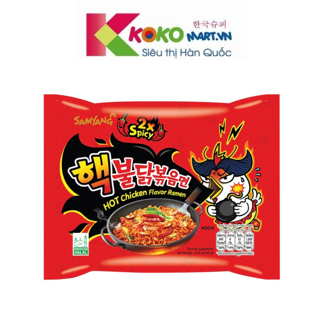 Mì khô gà cay samyang hàn quốc 2x spicy 140g