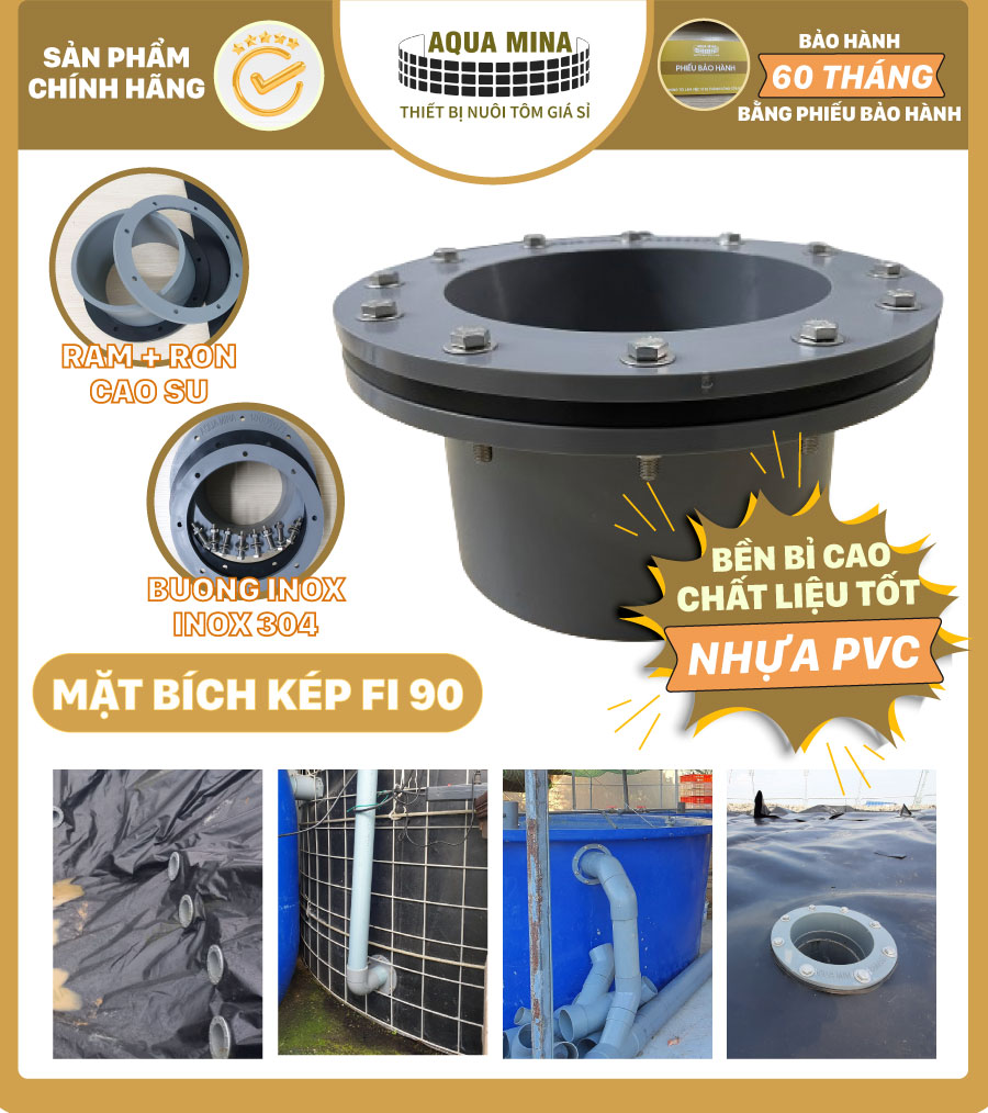 [HCM]Mặt bích nhựa Luppe Fi 90