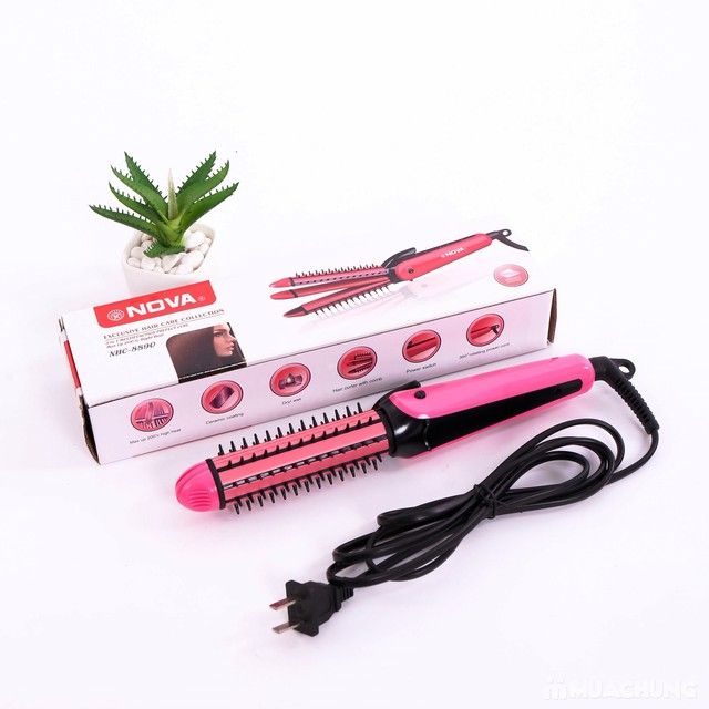 Máy duỗi,bấm,uốn xù tạo kiểu tóc nova 3in1