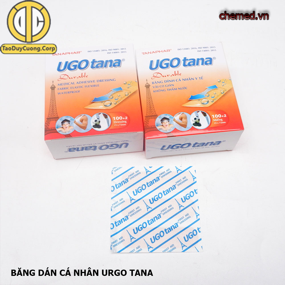Băng dán cá nhan Urgo Tana {hộp 100 miếng + 2 }