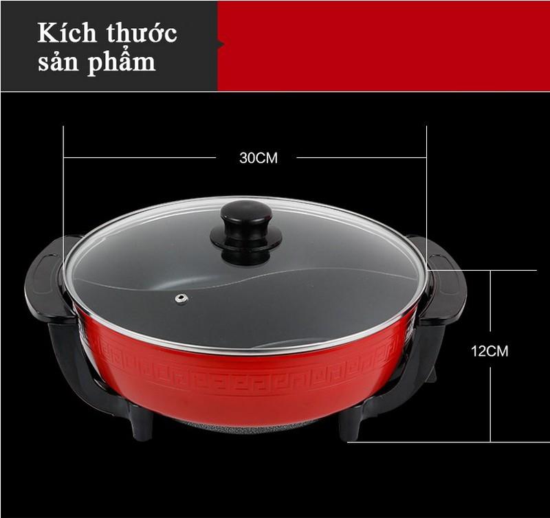 [HCM]Nồi Lẩu Điện 2 Ngăn Mishio MK112
