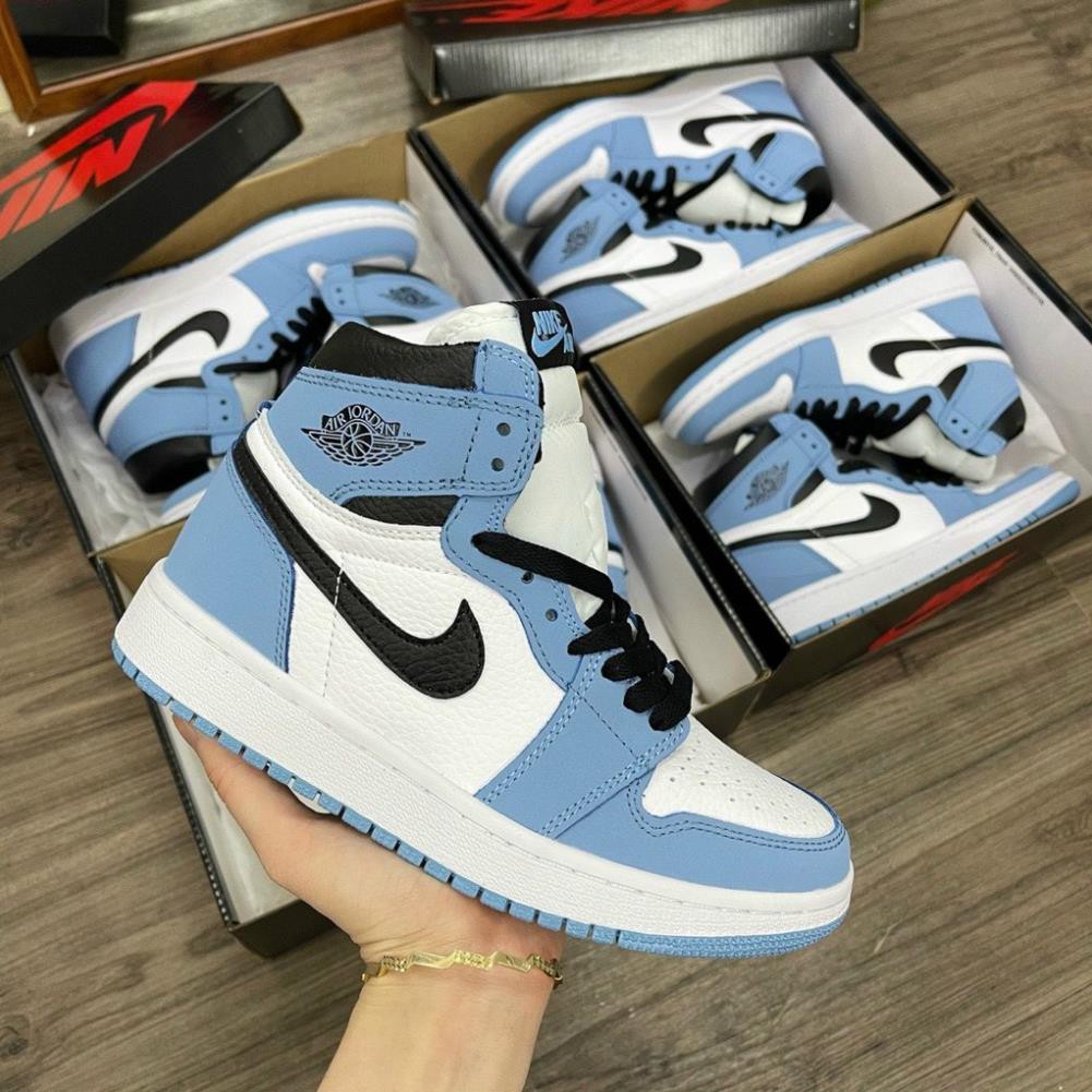 Giày jordan cổ cao giày jordan xanh dương cổ cao nam nữ hot trent đủ size 36-43