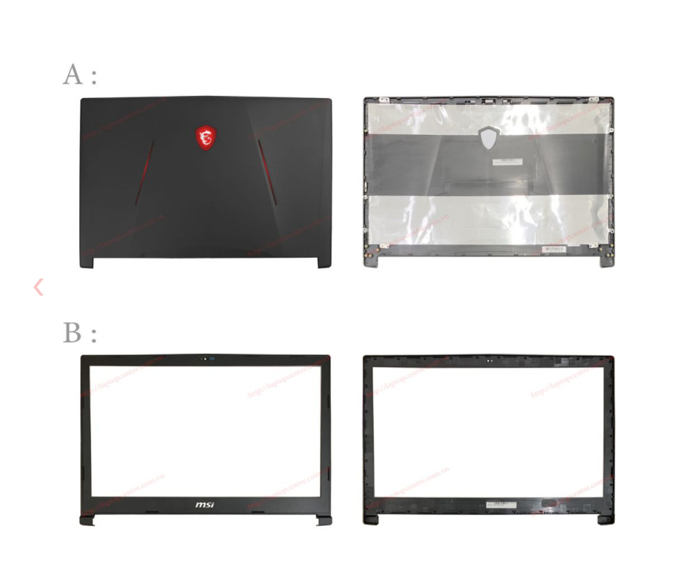 Vỏ C MSI Gaming GL73 3077C4C221 US Đen Nhựa Viền đỏ tương thích GL73 8RC 8RE MS 17C4 MS 17C5 GL73 8SD (ORG +)