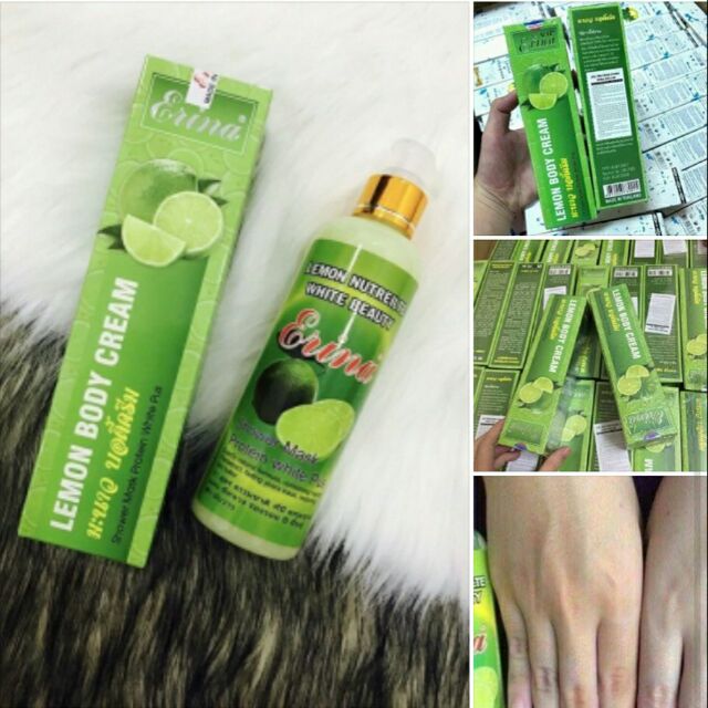 Tắm Ủ Trắng Chanh Tươi Erina Thái Lan Bật tone lần Đầu