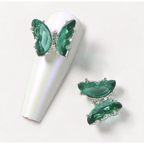 Charm nail - charm đá sáng - charm bướm cao cấp