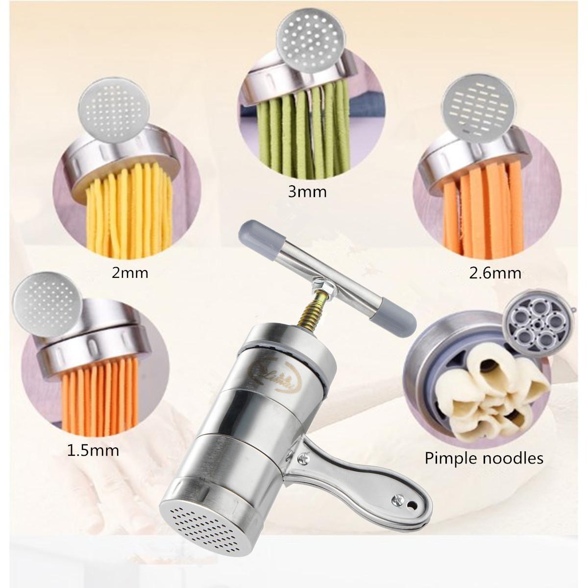 [HCM]Bán Máy Làm Bánh Lọt Mì Sợi Làm Bún Tươi Dụng Cụ Làm Bún Tươi 5 Lưỡi Cho 5 Dạng Sợi Khác Nhau Máy Làm Bún Mì Mini Gia Đình Bằng Inox 304 An Toàn Tiện Lợi.BH Uy Tín 1 Đổi 1